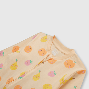 Pijama de bebe niña algodón damasco (0 a 24 meses)
