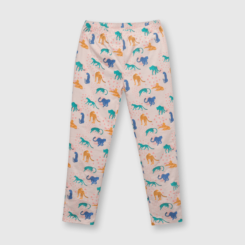 Pijama de niña algodón rosado (2 a 12 años)