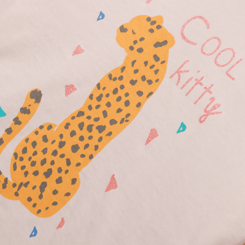 Pijama de niña algodón rosado (2 a 12 años)
