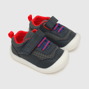 Zapatilla de niño Velcro elástico azul (17 a 20)
