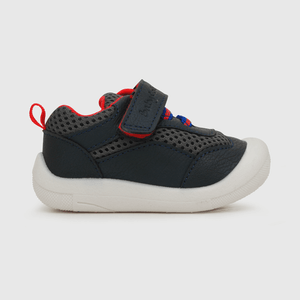 Zapatilla de niño Velcro elástico azul (17 a 20)