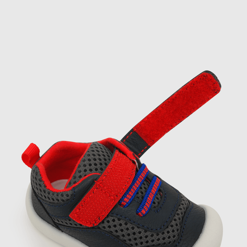 Zapatilla de niño Velcro elástico azul (17 a 20)