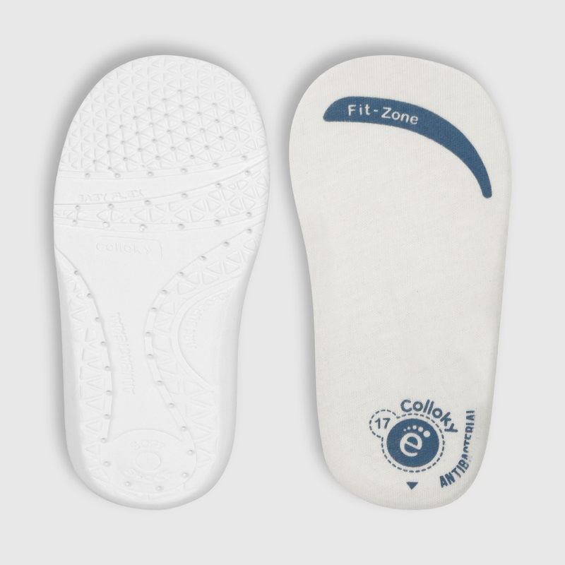 Zapatilla de niño Velcro elástico azul (17 a 20)