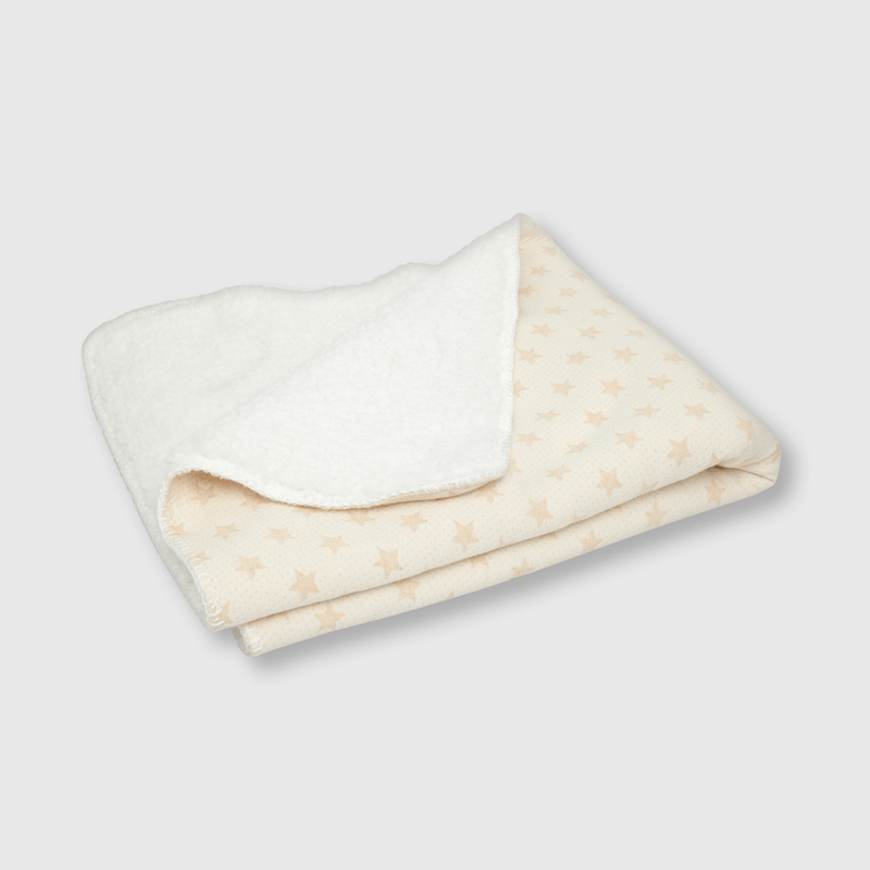 Manta de bebe con chiporro blanca