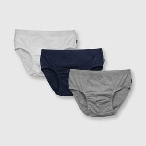Slip de niño 3 pack clasico blanco (2 a 12 años)