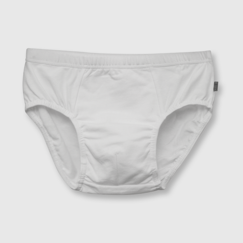 Slip de niño 3 pack clasico blanco (2 a 12 años)