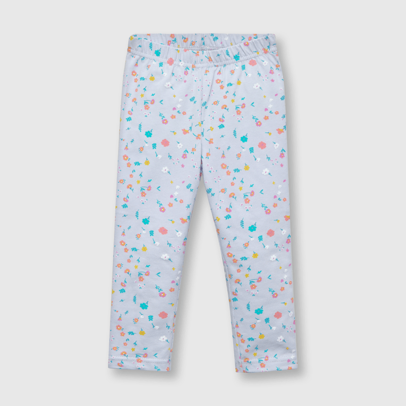 Pata de bebé niña estampada lila (3 a 36 meses)