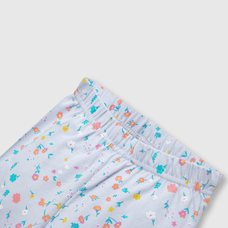 Pata de bebé niña estampada lila (3 a 36 meses)