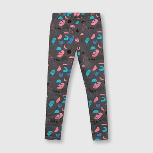 Pata de niña estampada gris (2 a 12 años)