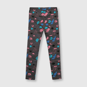 Pata de niña estampada gris (2 a 12 años)