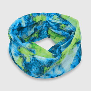Cuello verano estampado multiuso verde