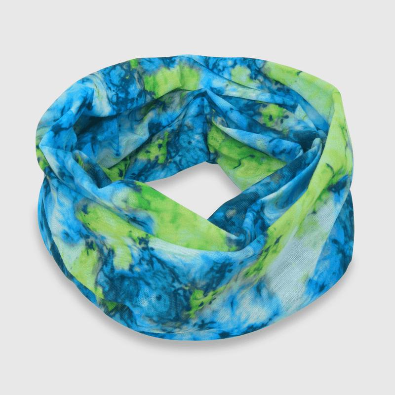 Cuello verano estampado multiuso verde