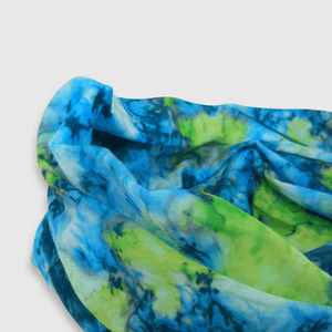 Cuello verano estampado multiuso verde