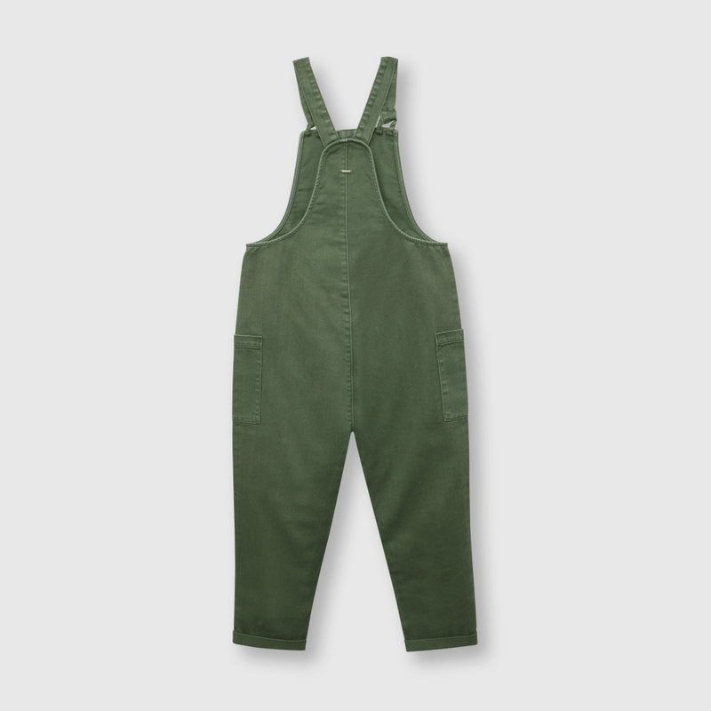 Jardinera de niña mezclilla verde (2 a 12 años)