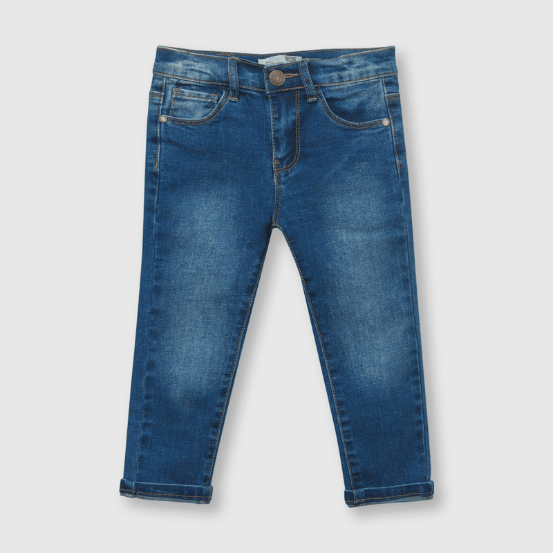 Jeans clasico de bebe niño azul (3 a 36 meses)