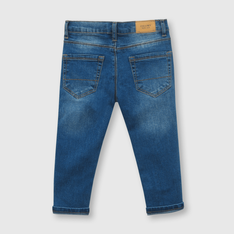 Jeans clasico de bebe niño azul (3 a 36 meses)