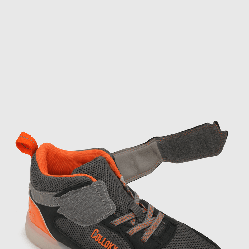Zapatilla luces de niño fuego negro (28 a 36)