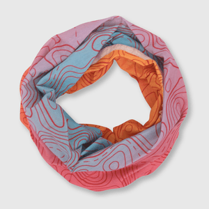 Cuello verano de niña multiuso estampado rosado
