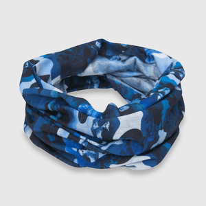 Cuello verano de niño estampado multiuso azul