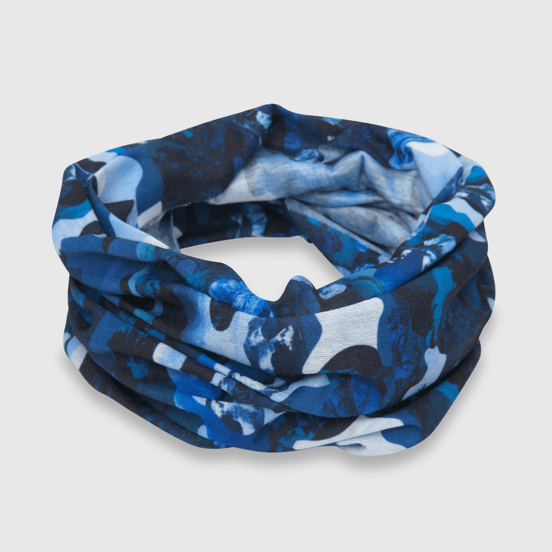 Cuello verano de niño estampado multiuso azul