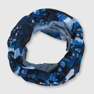 Cuello verano de niño estampado multiuso azul