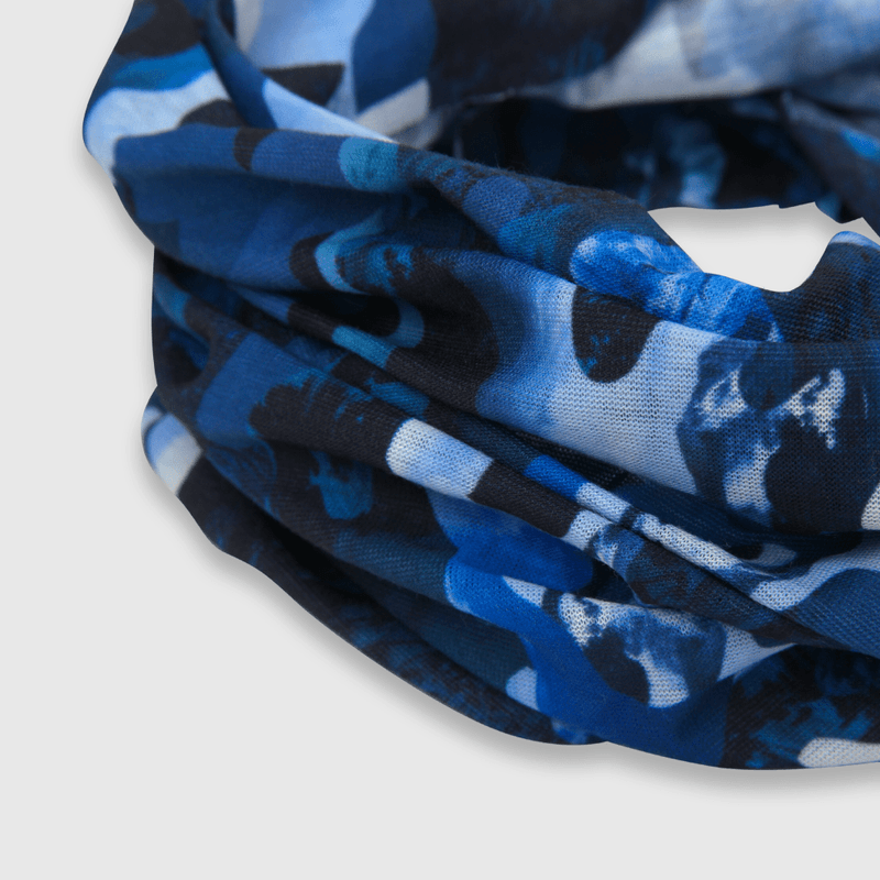 Cuello verano de niño estampado multiuso azul