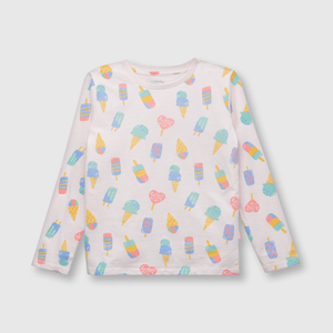 Pijama de niña algodón rosado (2 a 12 años)