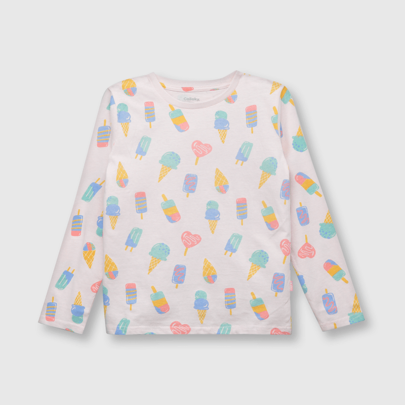 Pijama de niña algodón rosado (2 a 12 años)