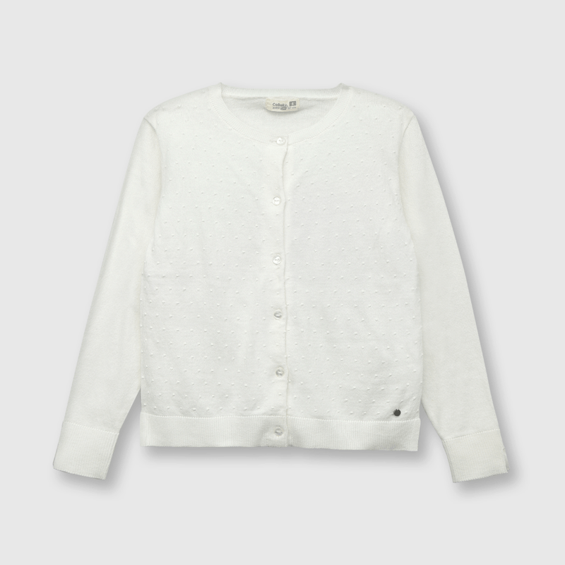 Chaleco de niña clasico blanco (2 a 12 años)