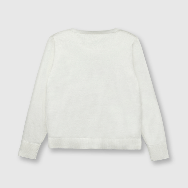 Chaleco de niña clasico blanco (2 a 12 años)
