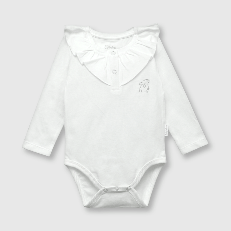 Conjunto de bebe niña conejitos blanco (0 a 9 meses)