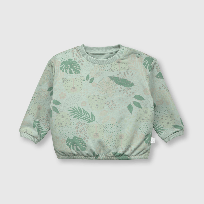 Conjunto de bebe niña safari set polerón + pantalón verde (0 a 12 meses)