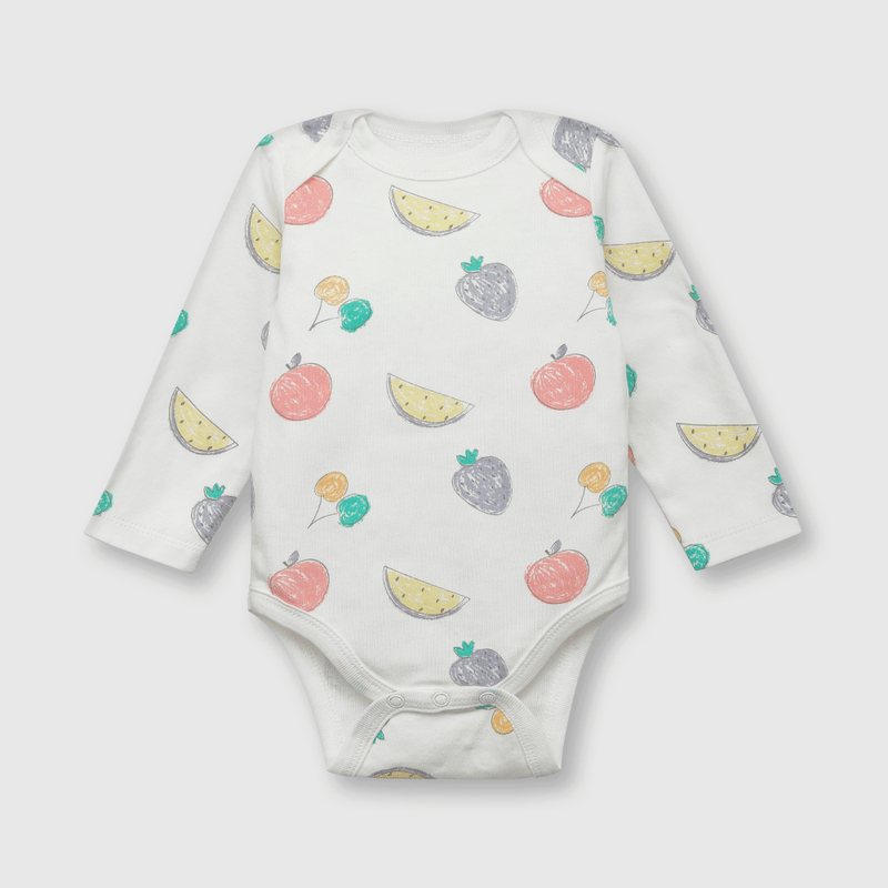 Pack bodies de bebe niña 5 pack frutas damasco (0 a 24 meses)