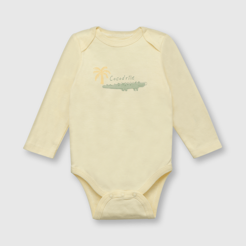Pack bodies de bebe niño 5 pack cocodrilo verde (0 a 24 meses)