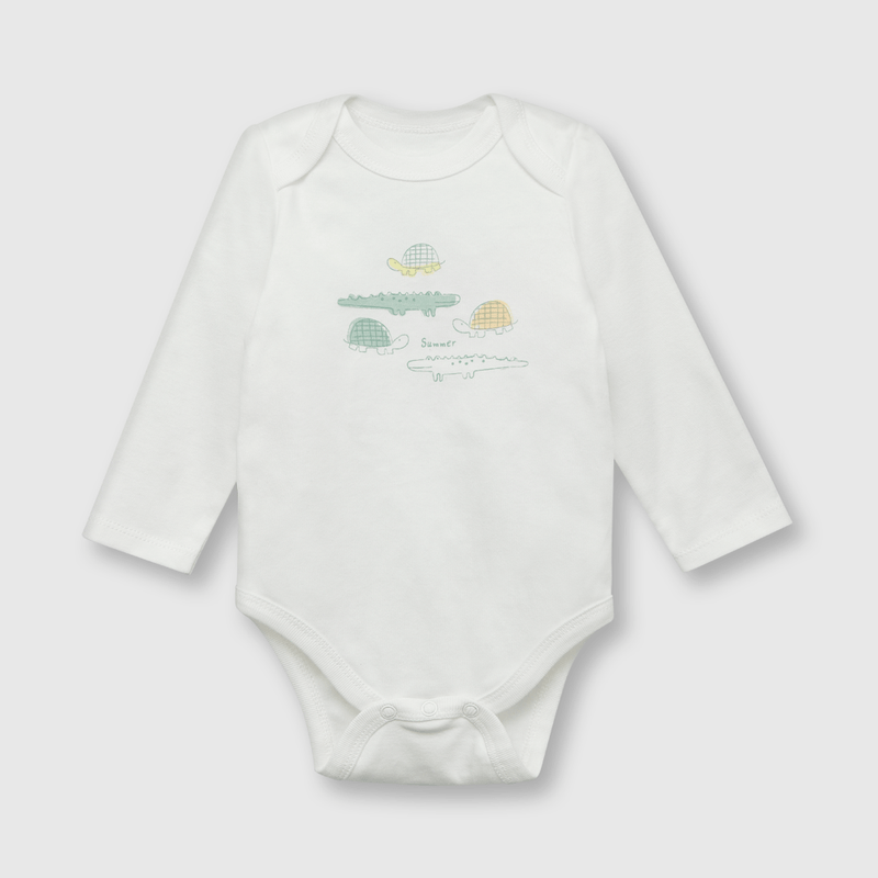 Pack bodies de bebe niño 5 pack cocodrilo verde (0 a 24 meses)