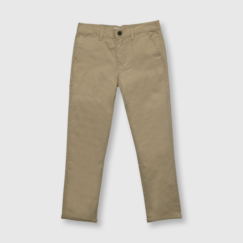 Pantalón de niño chino clasico beige (2 a 12 años)