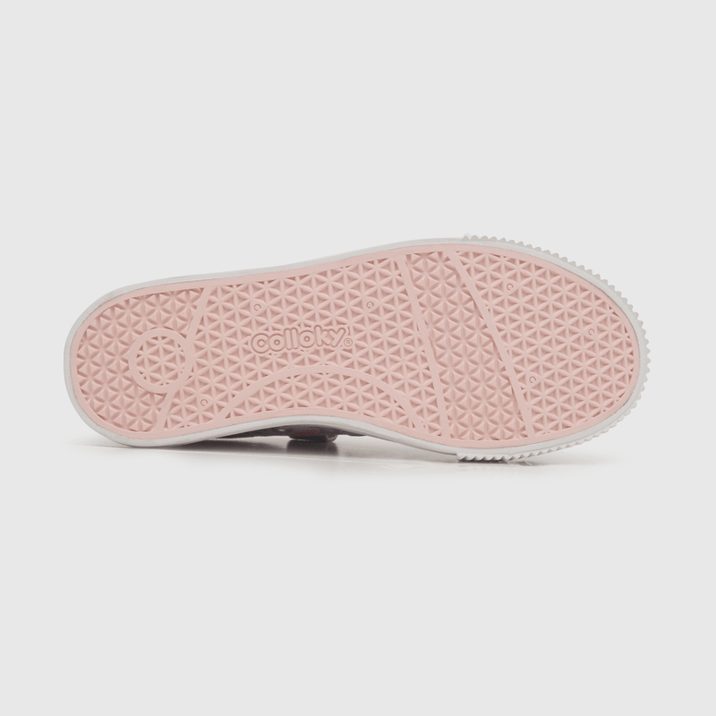 Zapatilla de niña dos velcros morado (21 a 27)
