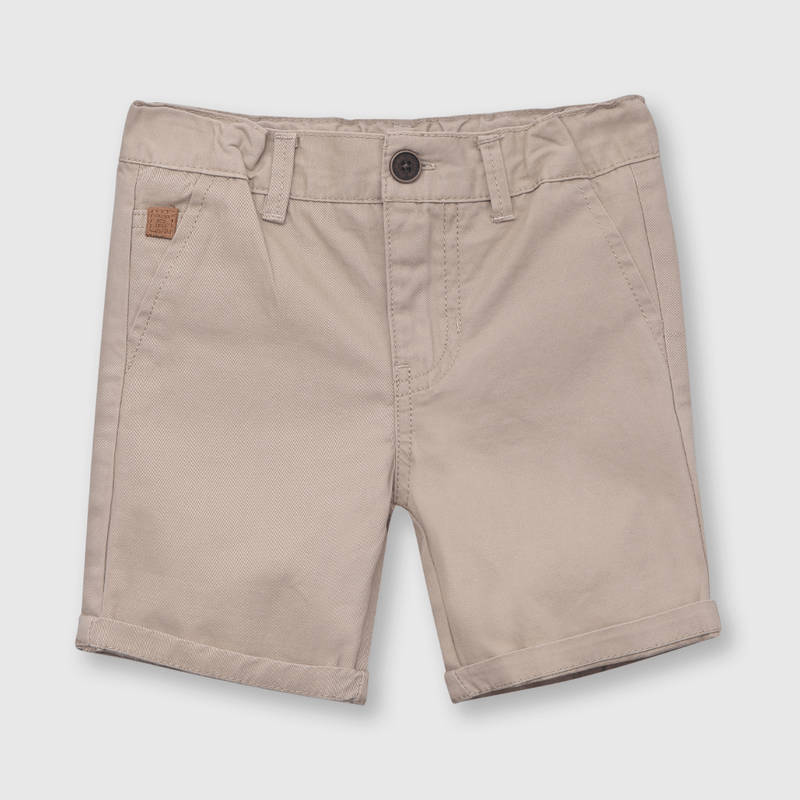Bermuda de bebe niño clasico beige (3 a 36 meses)