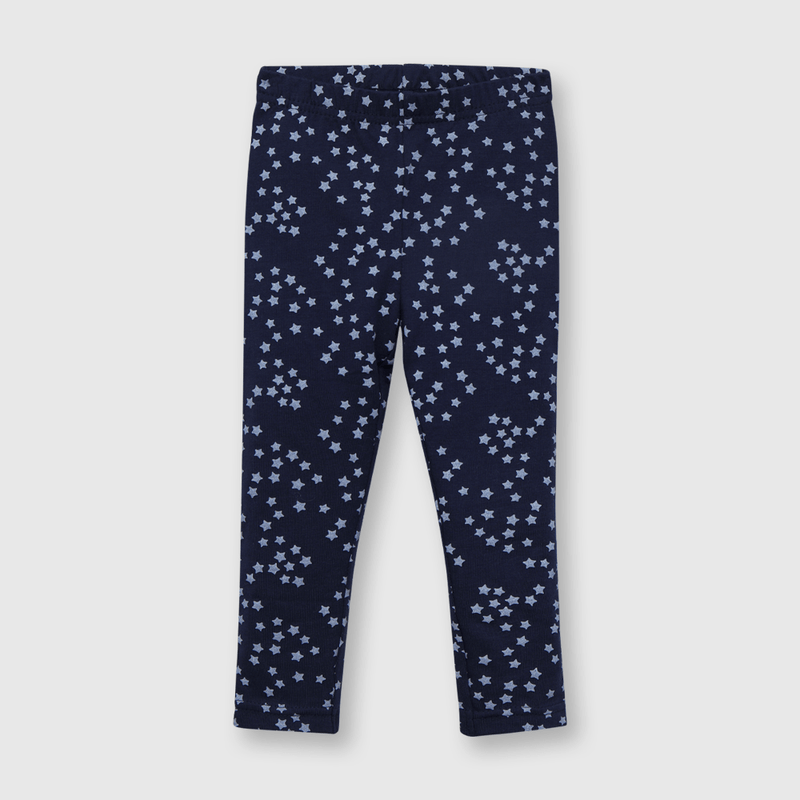 Pata de bebé niña estampada azul (3 a 36 meses)