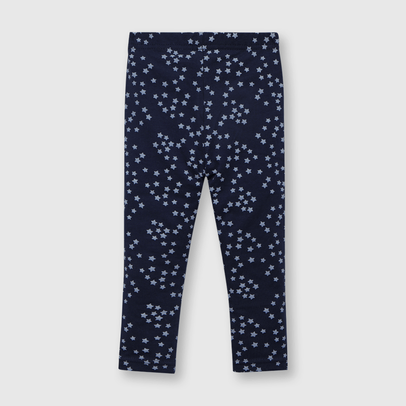 Pata de bebé niña estampada azul (3 a 36 meses)