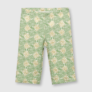 Pata de niña biker estampada verde (2 a 12 años)