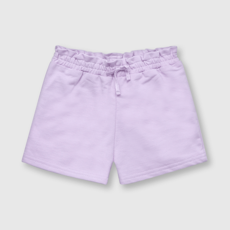 Short de niña elasticado lila (3 a 36 meses)