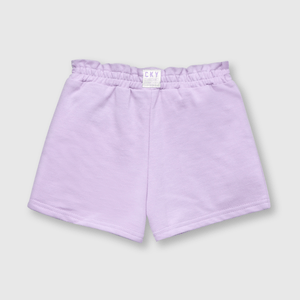 Short de niña elasticado lila (3 a 36 meses)