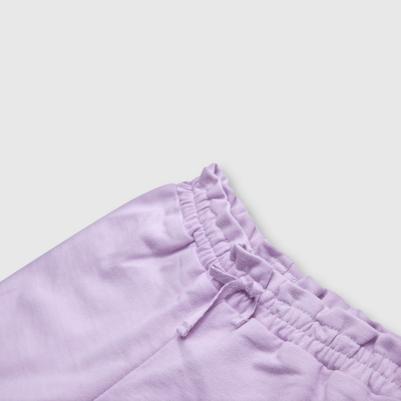 Short de niña elasticado lila (3 a 36 meses)
