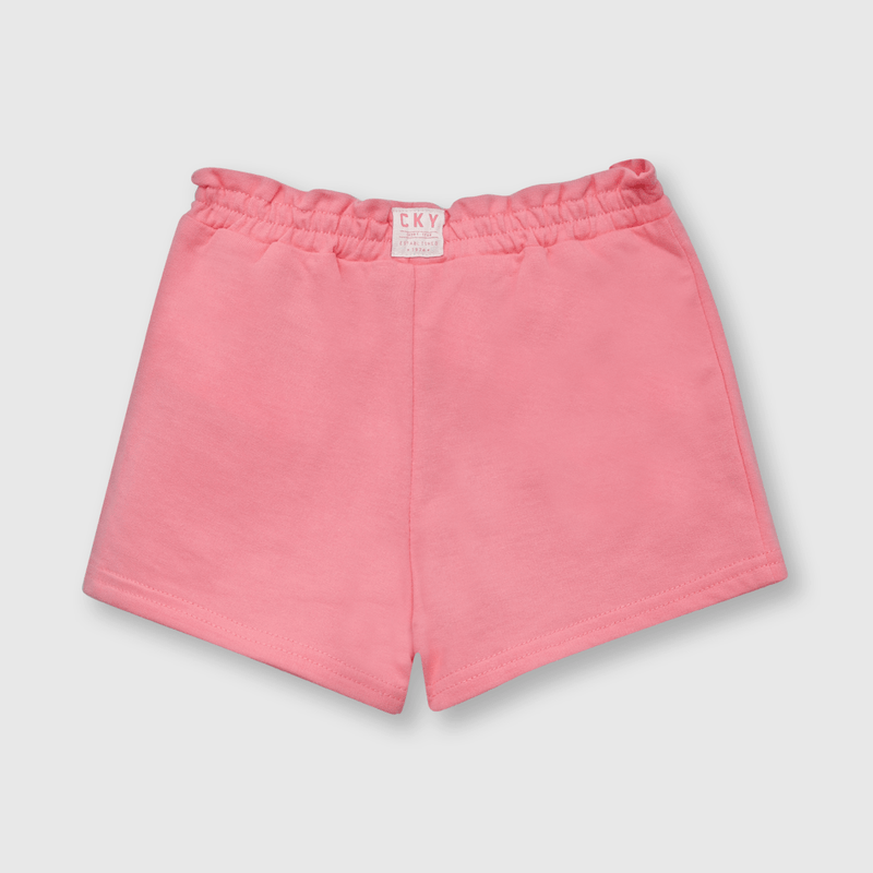 Short de niña elasticado rosado (3 a 36 meses)