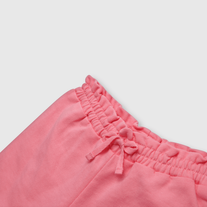 Short de niña elasticado rosado (3 a 36 meses)