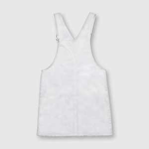 Vestido de niña jardinera blanco (2 a 12 años)