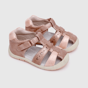 Sandalia de niña con velcro rosado (18 a 21)
