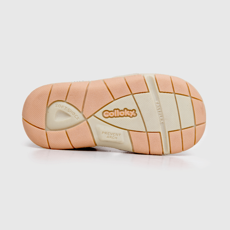 Sandalia de niña con velcro rosado (18 a 21)