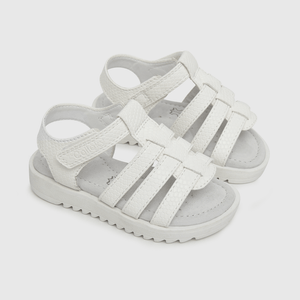 Sandalia de niña velcro blanco (21 a 27)